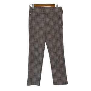 Margaret M Slimming Pant Women’s Black White Plaid Dress Pant Corpcore Office M